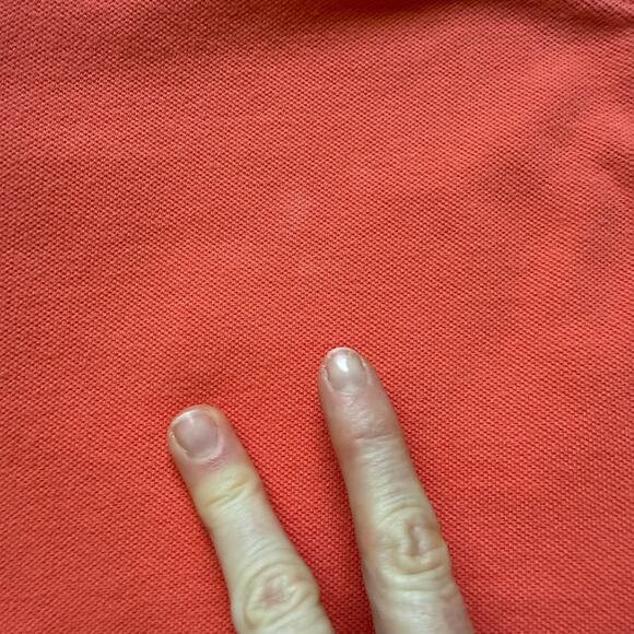 Vintage Polo by Ralph Lauren Coral Orange Polo Shirt Men’s M USA Made - Picture 9 of 9